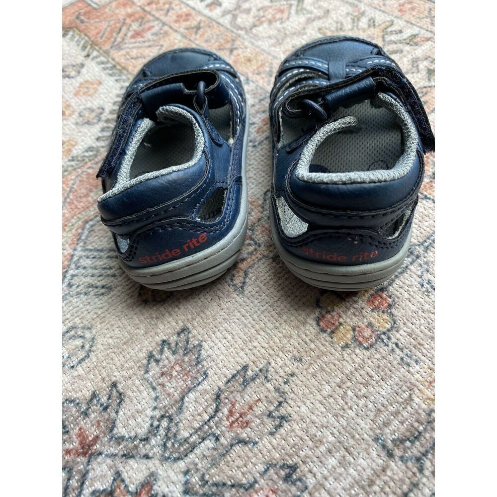 Stride Rite Size 4 Blue Sandals - Picture 5 of 10